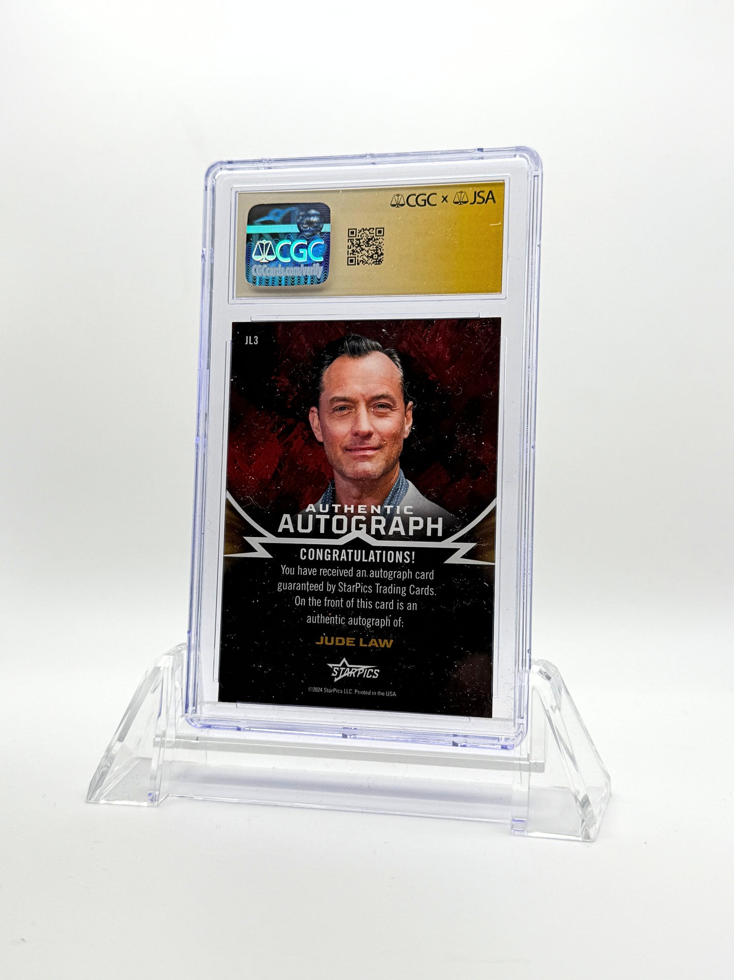 Jude Law Autographed Trading Card - Limited Edition