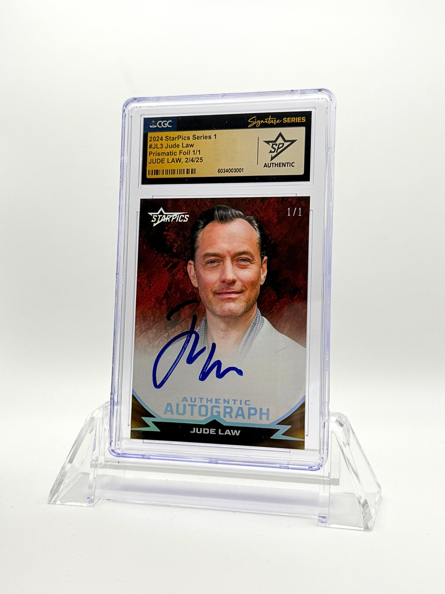 Jude Law Autographed Trading Card - Limited Edition